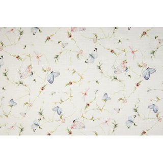 Musselin Digitalprint florales Schmetterlingstreiben...