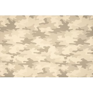 French Terry Camouflage PASTELL sand
