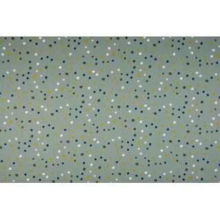 Baumwolle bunte Dots dusty green