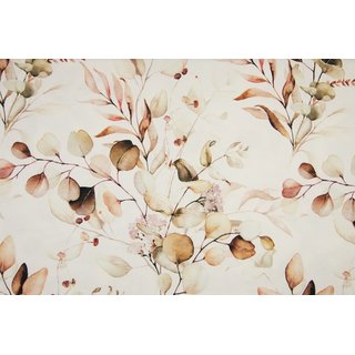 BIO-French Terry Floral braun mix