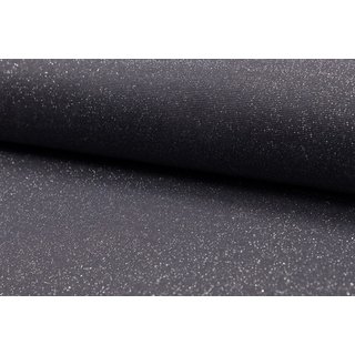 Bündchen Glitzer/Metallic anthrazit/silber