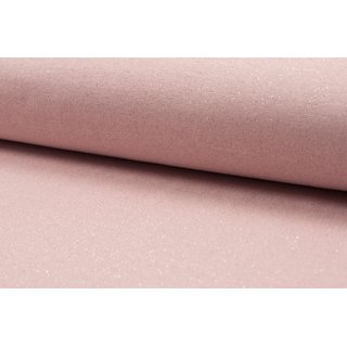 Bündchen Glitzer/Metallic altrosa/silber