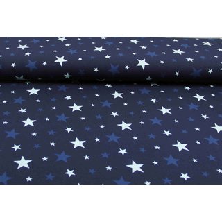 Jersey Basic-Sterne MIX dunkelblau