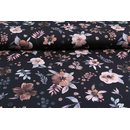 Jersey Digitalprint Gypsy floral schwarz