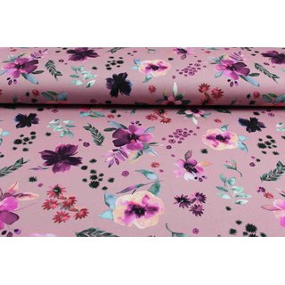 Jersey Digitalprint Gypsy floral altrosa