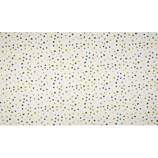 Baumwolle bunte Dots off white