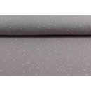 Musselin Triple Gauze weisse Punkte dusty rose