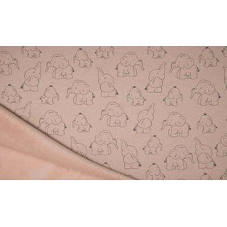 Alpenfleece se Elefanten dusty rose