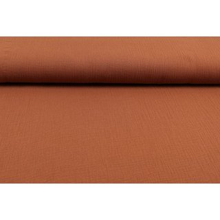 Musselin soft Uni copper