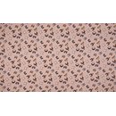 Baumwolle Waldtier Kpfe dusty rose