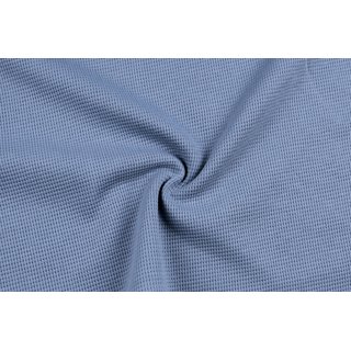 WAFFEL-Jersey FEIN dusty blue