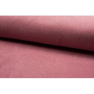 Cord leicht elastisch grob dusty rose