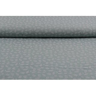 Musselin Bltter aquablue