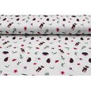 Jersey Digitalprint Aquarell Igel & B�r off white