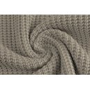 Baumwoll-GROBSTRICK Cable hellgrau