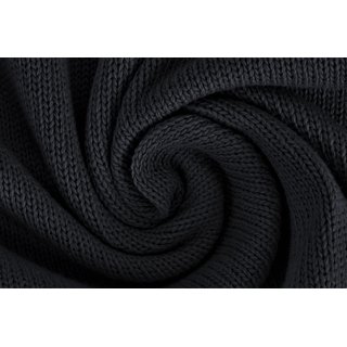 Baumwoll-Strick Knitted schwarz