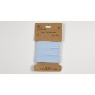 20mm Baumwoll-Schrgband *3m* gewickelt hellblau