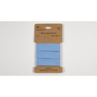 20mm Baumwoll-Schrgband *3m* gewickelt dusty blue