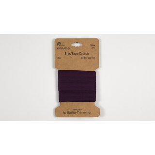 20mm Baumwoll-Schrgband *3m* gewickelt lila dunkel