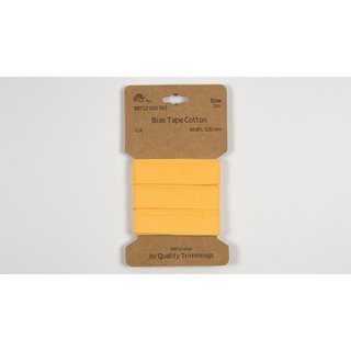 20mm Baumwoll-Schrgband *3m* gewickelt gelb