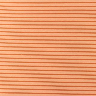 Jersey Jacquard MULTI Streifen 3mm/6mm peach