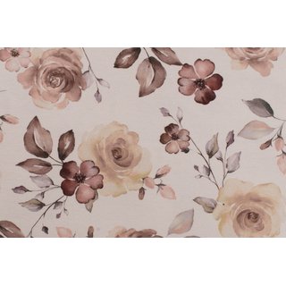 BIO-Jersey Digitalprint Rosen beige