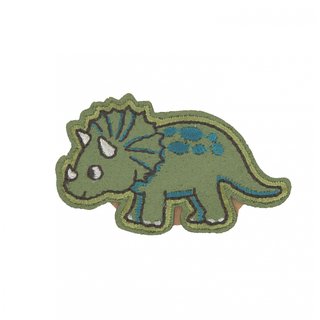 Patch aufbgelbar Dino Triceratops grn