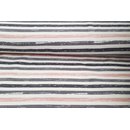 Jersey Painted Stripes nude/grau/weiss