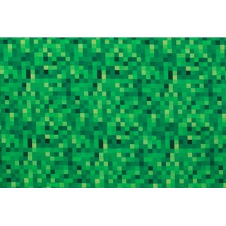 French Terry Digitalprint MINECRAFT grün
