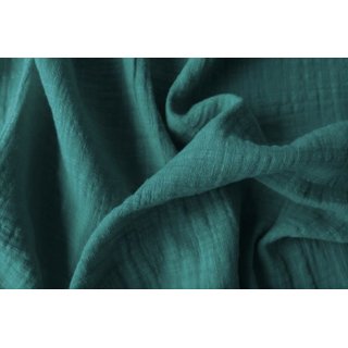 Leinen-Musselin Uni teal