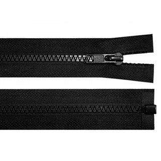 Rei�verschluss | diverse L�ngen | 5mm Teilbar schwarz