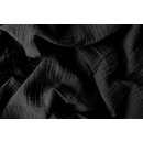 Tripple Musselin soft Uni schwarz