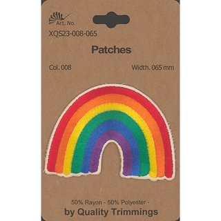 Patch aufbgelbar Regenbogen BUNT