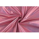 Stretch Folienjersey metallic rosa