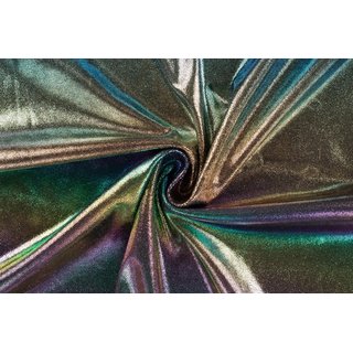 Stretch Folienjersey metallic multicolor Rainbow