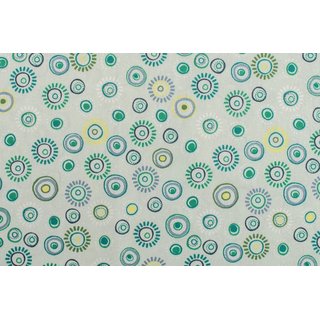 Baumwolle Fancy Circles dusty mint 