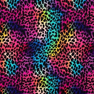 French Terry Multi Color LEO Rainbow SPOTS