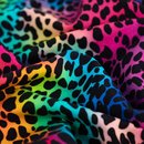 French Terry Multi Color LEO Rainbow SPOTS
